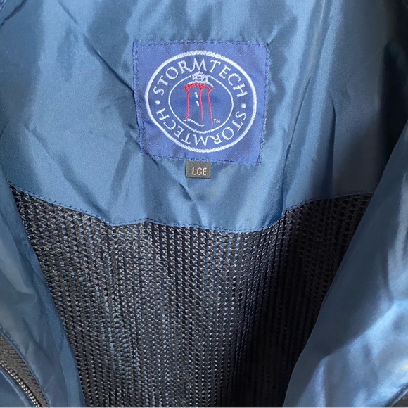 Stormtech mens L jacket windbreaker long sleeves full zip vented elastic hem - Picture 7 of 7